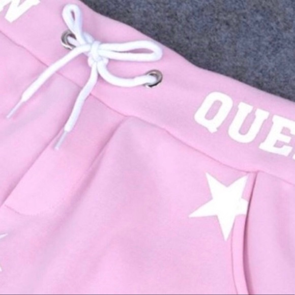 ✨RESTOCKED!! Pink Star Pattern Cotton Sweatpants✨ - Picture 4 of 6